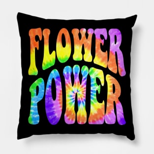 60s 70s Retro Hippie Batik Spiral - Flower Power 3 Pillow