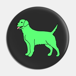 Neon Green Dog Pin