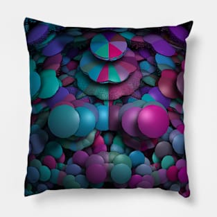 Colourful Discs Pillow