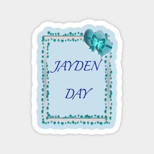 JAYDEN DAY BLUE AND YELLOW 1 NOVEMBER Magnet