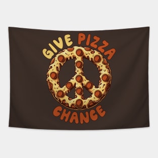 Give Pizza Chance Tapestry