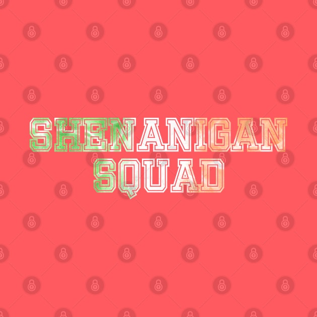 Shenanigan Squad Irish Flag by RoserinArt