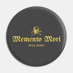 Skull Memento Mori Yellow💀 Pin