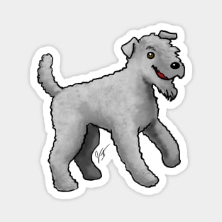 Dog - Kerry Blue Terrier - Blue Magnet