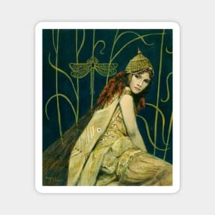 Decorative Vintage Nymph Magnet