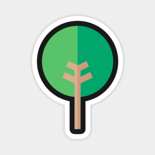 cute tree icon Magnet