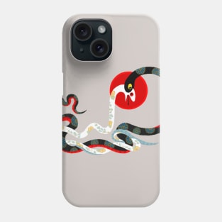 Snake and flower 3 Phone Case