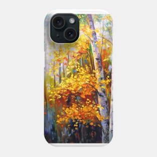 Birch in the forest Phone Case