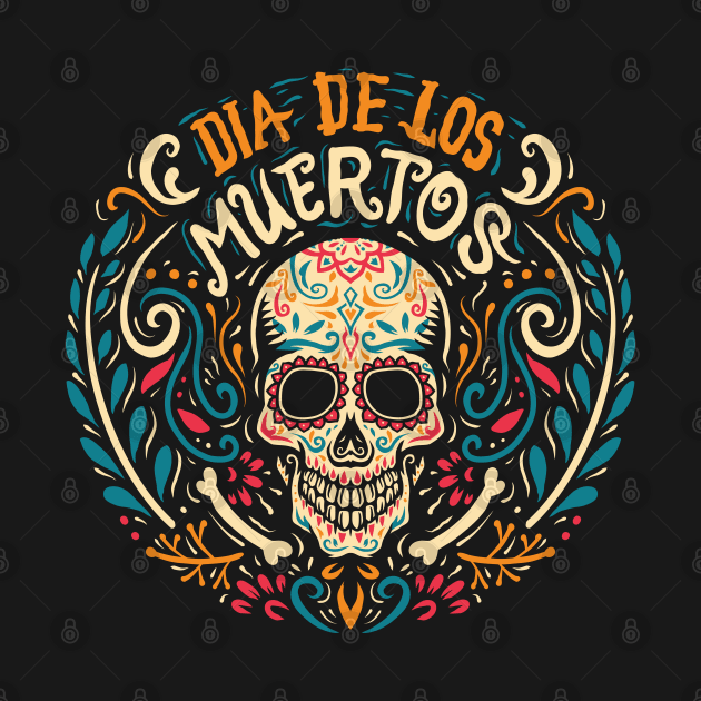 Dia de los Muertos - Colorful Calavera by TwistedCharm