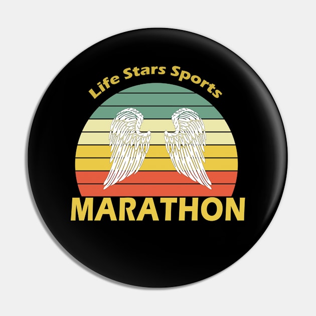 Sport Marathon Pin by Hastag Pos