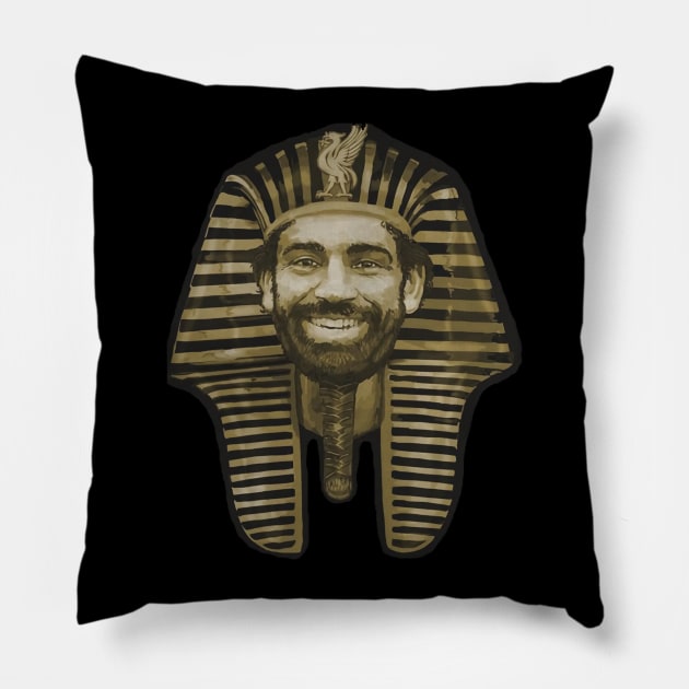 Mohamed Salah King of Egypt Pillow by francotankk