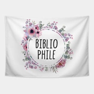 Bibliophile Flowers Tapestry