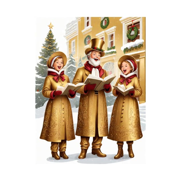 Christmas Carolers by likbatonboot