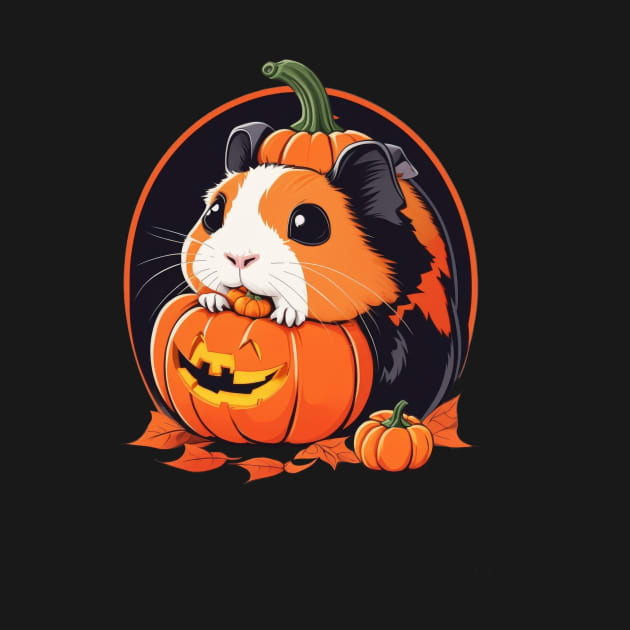 Disover Cute halloween pumpkin guinea pig - Halloween - T-Shirt