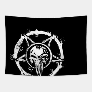 Pentagram Skull Tapestry