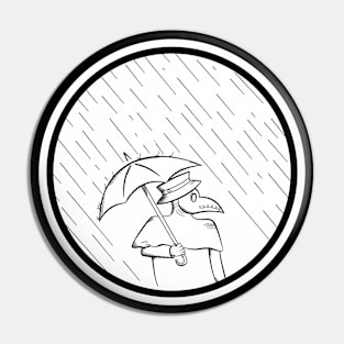 Plague Doctor in the Rain Pin