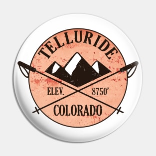 Telluride Colorado Skiing Ski Snowboarding Pin