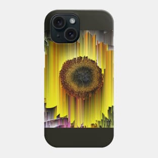 Glitched Sunflower Phone Case