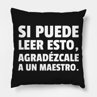 Teacher Appreciation Week 2021 Gifts Spanish Pillow