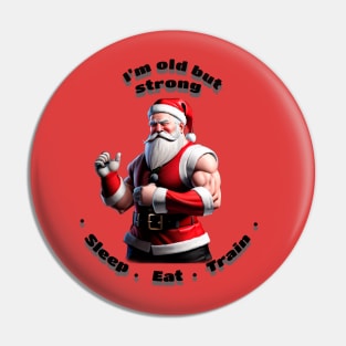 Santa Claus training in the gym Pin