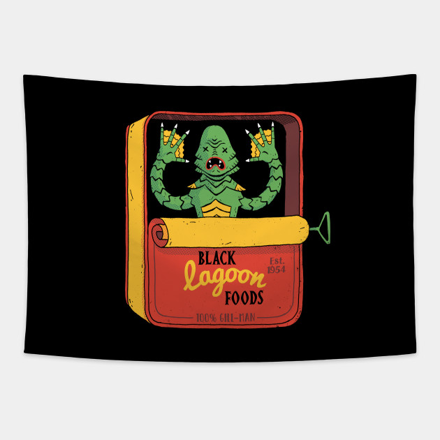 Tinned Creature Creature From The Black Lagoon Tapestry Teepublic
