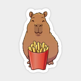 Capybara French Fries Magnet