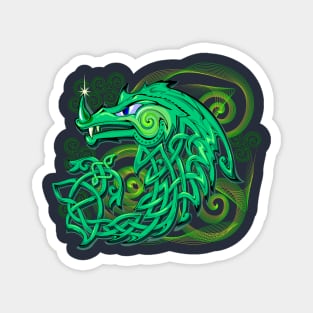 Fantasy green dragon Magnet