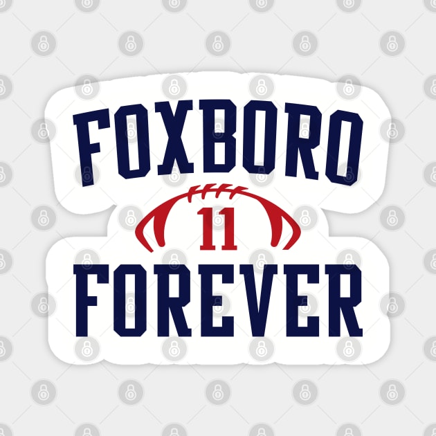 FOXBORO FOREVER, Edelman 11 Magnet by FanSwagUnltd