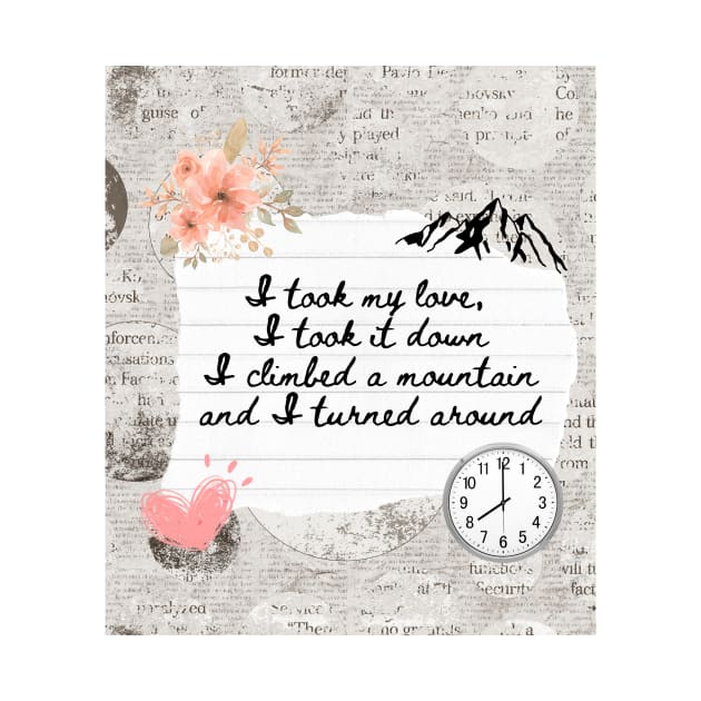 Fleetwood Mac Landslide Lyrics Print by madiwestdal