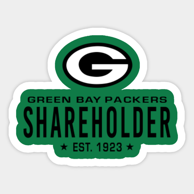 Green Bay Packers Shareholder Green Bay Packers Sticker Teepublic
