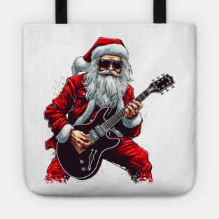 Guitar Santa Tote