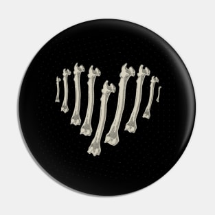 Heart of bones Pin