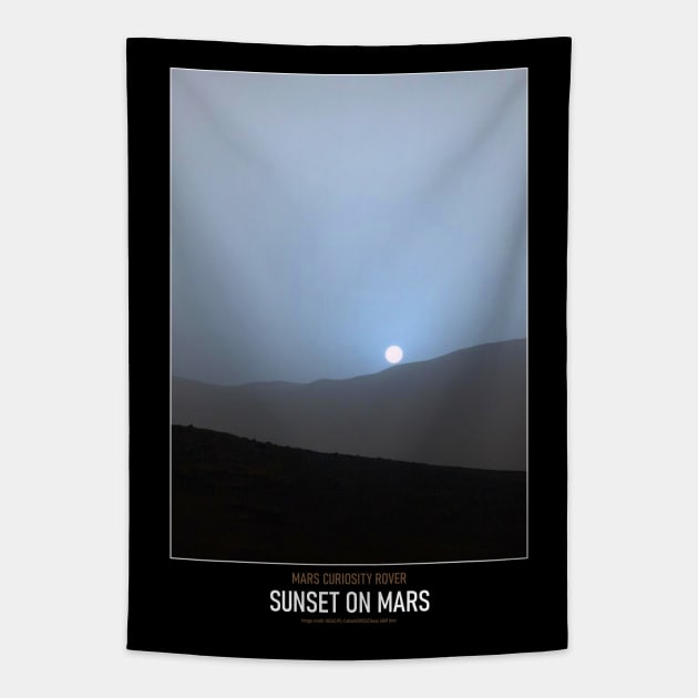 High Resolution Astronomy Sunset On Mars Tapestry by tiokvadrat