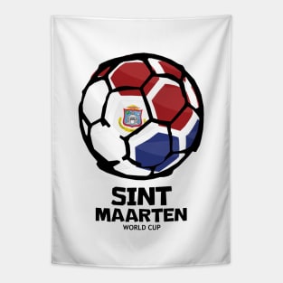 Sint Maarten Football Country Flag Tapestry