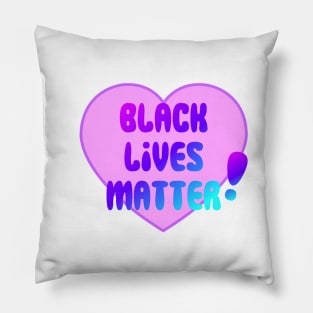 Black Lives Matter Heart Pillow