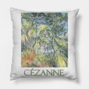 Sous Bois by Paul Cezanne Pillow