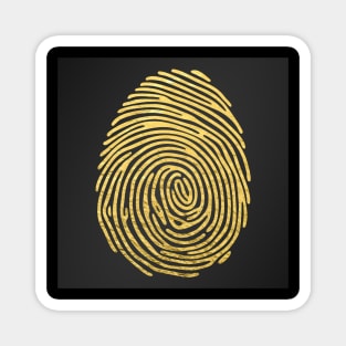 GOLDEN FINGER PRINT Magnet