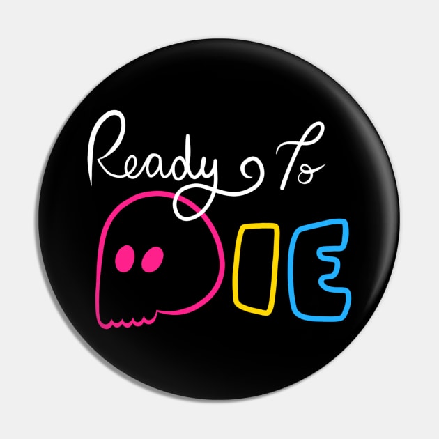 Ready To Die Emo Skull (Pansexual Colors) Pin by inatorinator