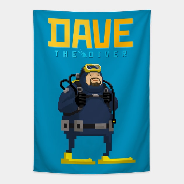 DAVE the diver Fan Art Tapestry by Buff Geeks Art