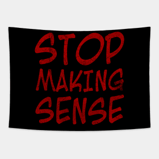 Stop Making Sense Red Vintage Tapestry