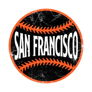 San Francisco Retro Baseball - White T-Shirt