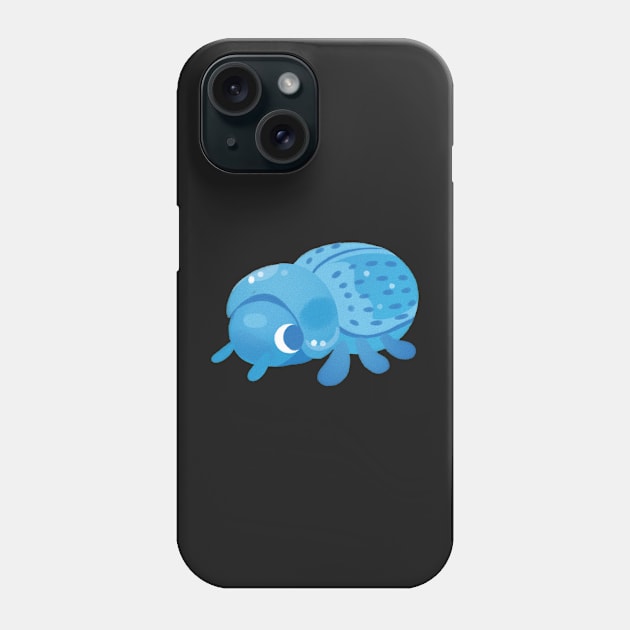 blue death feigning beetle Phone Case by otterguppy