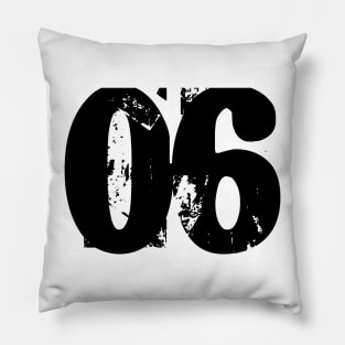 06 number Pillow