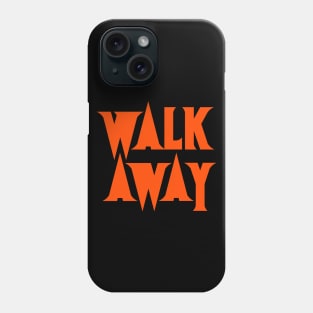 Walk Away - Spike Logo Orange Block Phone Case