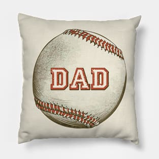 Dad Baseball Pillow