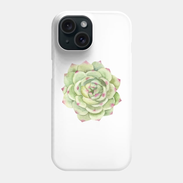 Desert Rose, Succulent Greenery Phone Case by PixDezines