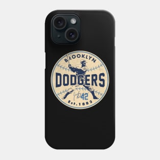 Jackie Robinson Dodgers by Buck Tee Phone Case