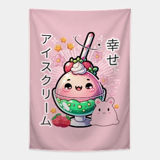 Ice Cream Japanese Kawaii Dessert Tapestry