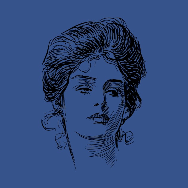 Gibson Girl Portrait by banditotees