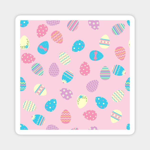 Pastel Easter Eggs Magnet by NewburyBoutique